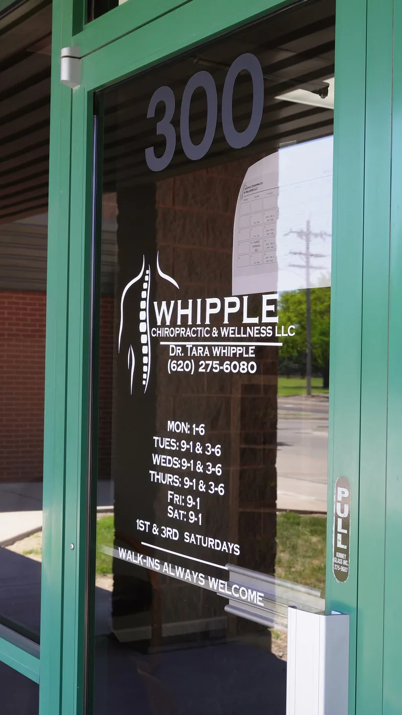 Storefront entrance to Whipple Chiropractic & Wellness